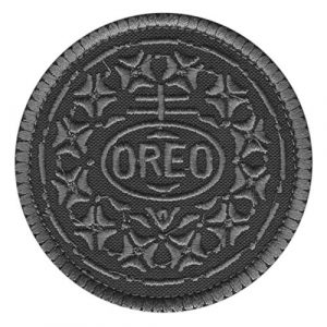 LEGEEON Airsoft Morale Patch 1 LEGEEON Blackout Oreo Cookie Morale Army Tactical SWAT Embroidered Hook&Loop Patch
