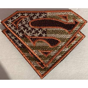 Equinox MR Airsoft Morale Patch 7 Bundle 2 pieces - American Superman large Patches Military Colors