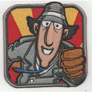 Embroidered Patch Airsoft Morale Patch 1 Inspector Gadget Detective 3D Tactical Patch Military Embroidered Morale Tags Badge Embroidered Patch DIY Applique Shoulder Patch Embroidery Gift Patch
