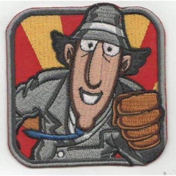 Embroidered Patch Airsoft Morale Patch 1 Inspector Gadget Detective 3D Tactical Patch Military Embroidered Morale Tags Badge Embroidered Patch DIY Applique Shoulder Patch Embroidery Gift Patch