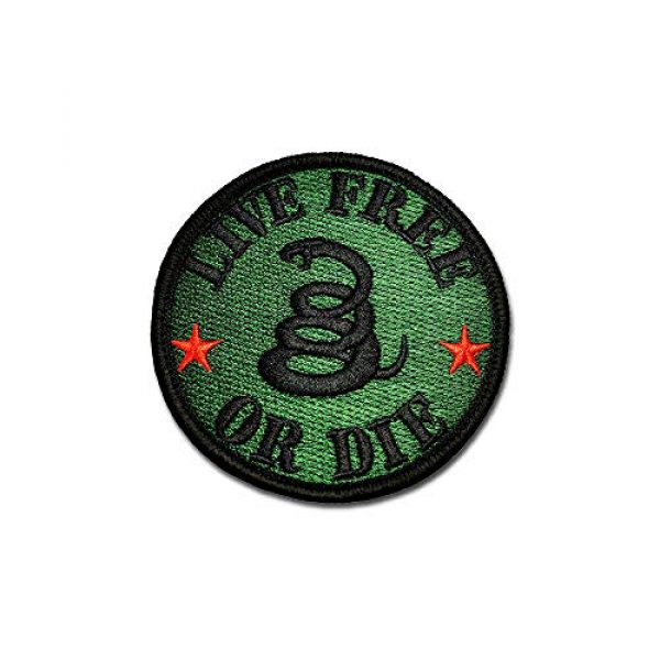 SFI Airsoft Morale Patch 1 Tactical Combat Hat Morale Patch Badge EMB Hook and Loop - Live Free Or Die ODG