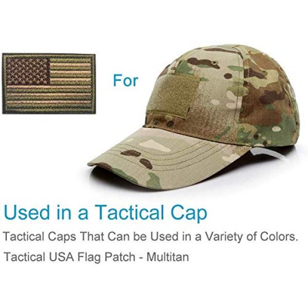 R.SASR Airsoft Morale Patch 5 American Flag Patch, Tactical Military Flag Patches, American Military Flag Emblem Patch. (Multitan-Reverse)