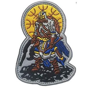 Tactical Embroidery Patch Airsoft Morale Patch 1 Viking Warrior Tactical Embroidery Patch Hook & Loop Morale Patch Military Patch for Clothing Accessory Backpack Armband (color1)