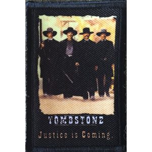 RedheadedTshirts Airsoft Morale Patch 1 Tombstone Movie Morale Patch. From the movie Tombstone. Perfect for your Tactical Military Army Gear, Backpack, Operator Baseball Cap, Plate Carrier or Vest. 2x3" Hook and Loop Patch. Made in the USA