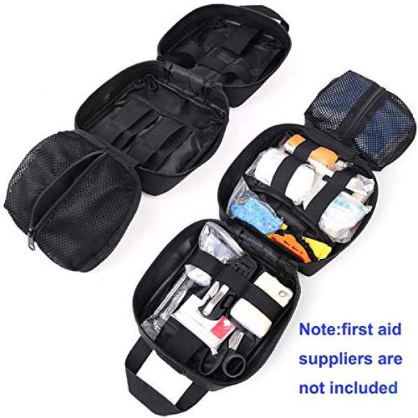 ASEEBY Tactical Pouch 7 ASEEBY First Aid Kit Utility MOLLE Pouch Bag Rip-Away Tactical Bag Compact Accessory Tool Carrier Pocket for Military Advanture Outdoor Camping