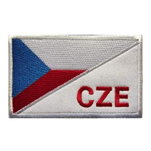 Tactical Embroidery Patch Airsoft Morale Patch 1 Czech Republic Flag Tactical Embroidery Patch Hook & Loop Morale Patch Military Patch for Clothing Accessory Backpack Armband