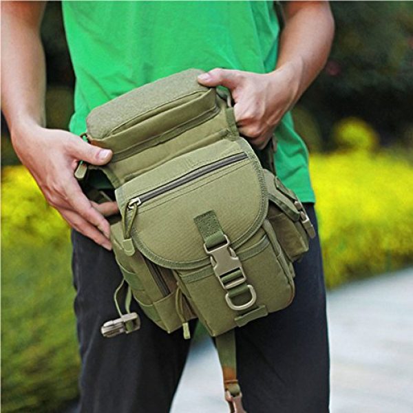 MOOUS Tactical Pouch 2 MOOUS Drop Leg Leg Panel Utility Pouch Bag Thigh Bag Waist Bag Adjustable Straps Multi-Purpose Drop Leg Bag for Cycling Racing Travelling 30x20x15cm