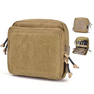 YASHALY Tactical Pouch 1 YASHALY Tactical Pouch, 1000D Tactical Gear Utility Map Admin Pouch EDC Tool Molle Bag Organizer