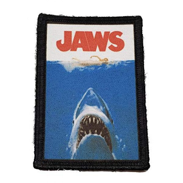 RedheadedTshirts Airsoft Morale Patch 1 Jaws Movie Poster Jones Morale Patch Funny Tactical Military 2x3"