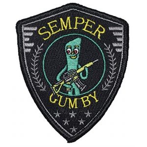 F-Bomb Morale Gear Airsoft Morale Patch 1 "Semper Gumby - Always Flexible" Tactical Embroidered Morale Patch