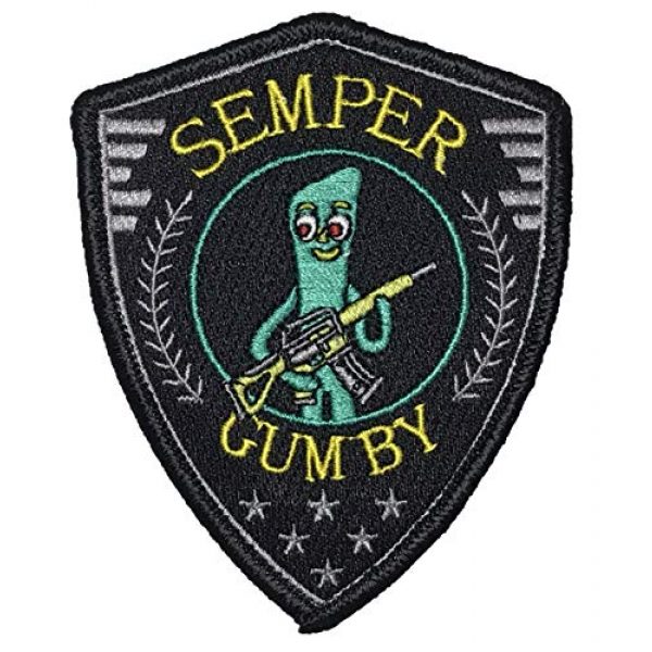 F-Bomb Morale Gear Airsoft Morale Patch 1 "Semper Gumby - Always Flexible" Tactical Embroidered Morale Patch