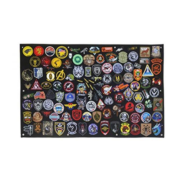 Aoutacc Airsoft Morale Patch 2 27.5" x 42.5" Tactical Military Patch Holder Board Hook & Loop Morale Patch Panel Wall(108x70cm)