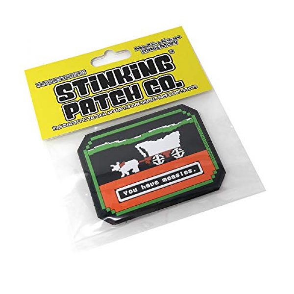 Stinking Patch Co. Airsoft Morale Patch 6 Oregon Trail You Have Measles PVC Rubber Tactical Patch | Oregon Trail Inspired | Funny Morale Patch