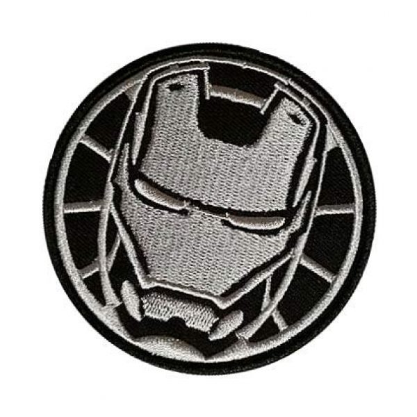 Embroidery Patch Airsoft Morale Patch 3 Marvel Avengers Iron Man Military Hook Loop Tactics Morale Embroidered Patch (color2)