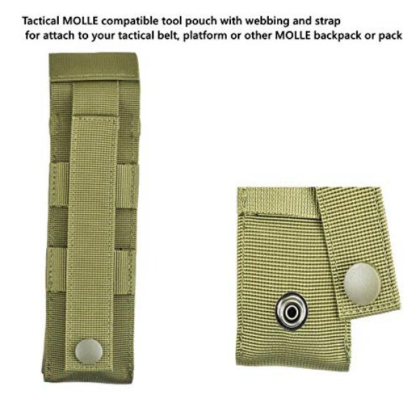 Jadedragon Tactical Pouch 4 JADEDRAGON Multiuse Tool Pouch Holster Case Belt Pouch with Adjustable Capacity for Holding Flashlight, Folding Knife, Baton, Hammer