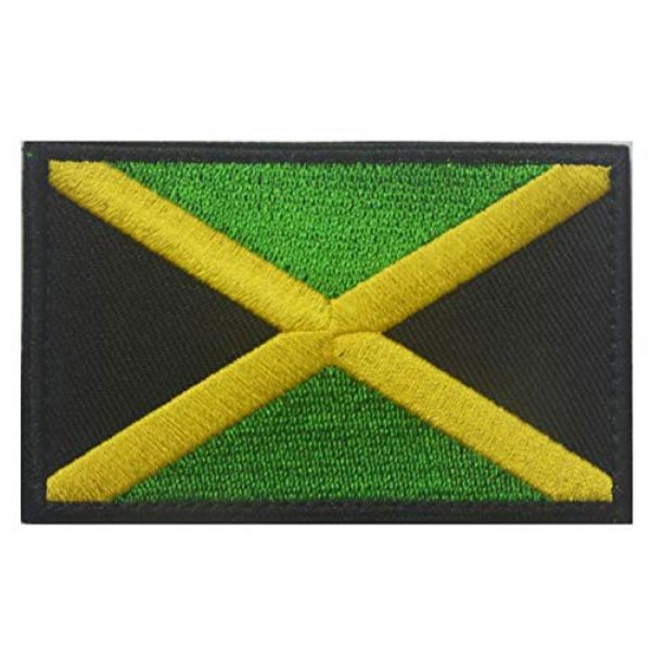 June Sports Airsoft Morale Patch 2 World National Flag Embroidery Velcro Patches Tactical Morale Patch ABG6