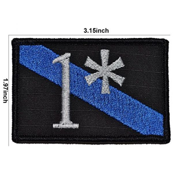 ODSP Airsoft Morale Patch 5 1 One Ass to Risk Thin Blue Line Sheepdog 2x3 Morale Patch