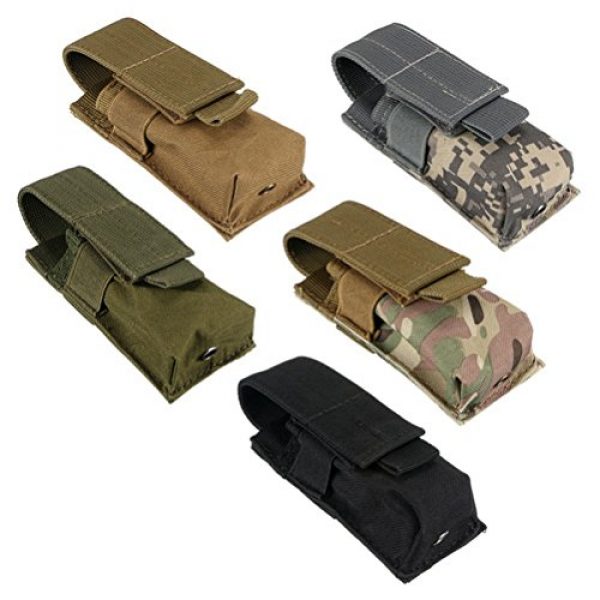 Daycount Tactical Pouch 5 Daycount Military Tactical Single Pistol Magazine Pouch Knife Flashlight Sheath Airsoft Hunting Ammo Molle Pouch Multifunction Bags