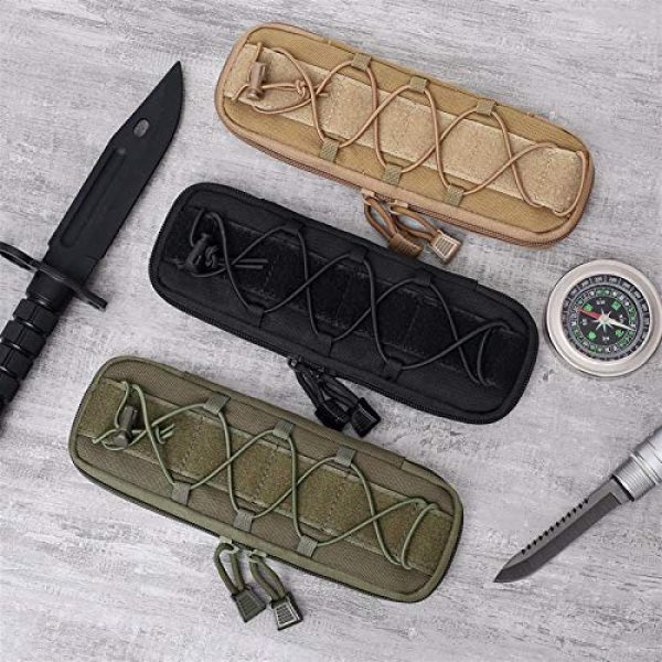 LGL Tactical Pouch 3 Tactical Sling Bag Tactical Pouches - Military Molle Pouch Tactical Knife Pouches Small Waist Bags EDC Tool Hunting Bags Flashlight Holder Case Airsoft Knives Holster Tool Pouch Bag Mini Utility Pouch