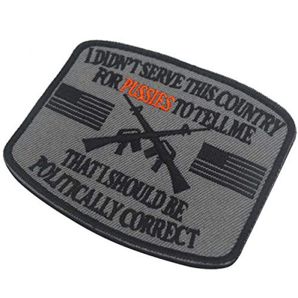 ODSP Airsoft Morale Patch 3 I Didn't Serve This Country for Pussies to Tell Me That I Should Be Politically Correct Emblem Embroidered Fastener Hook & Loop Tactical Military Morale Patches Appliques Badge