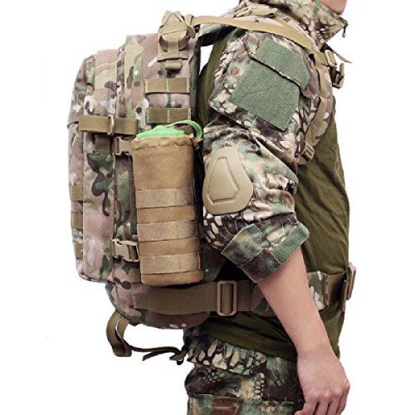 Azarxis Tactical Pouch 7 Azarxis Water Bottles Pouch Bag Tactical Molle Military Drawstring Water Bottle Holder Mesh Hydration Carrier Attachment Travel Outdoor Sports Gear