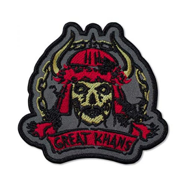 Embrosoft Airsoft Morale Patch 1 Fallout New Vegas Great Khans Gang Emblem Embroidered Patch Iron On (3.5" x 3.3")