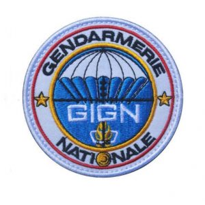 Tactical Embroidery Patch Airsoft Morale Patch 1 Special Unit Gendarmerie Nationale France GIGN Embroidery Patch Military Tactical Morale Patch Badges Emblem Applique Hook Patches for Clothes Backpack Accessories