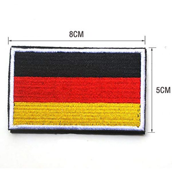 June Sports Airsoft Morale Patch 3 World National Flag Embroidery Velcro Patches Tactical Morale Patch ABG6