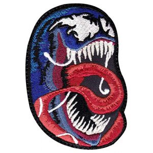 Tactical Patch Works Airsoft Morale Patch 1 Venom Tongue Real Head Eddie Brock Inspired Art Patch