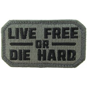 Mil-Spec Monkey Airsoft Morale Patch 1 Live Free or Die Hard Morale Patch (ACU Dark (Foliage Green))