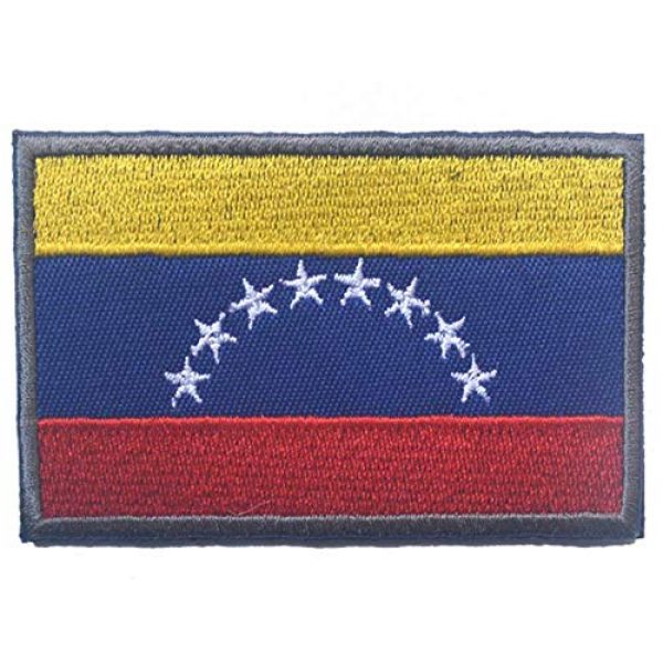 Tactical Embroidery Patch Airsoft Morale Patch 1 Venezuela Flag Embroidery Patch Military Tactical Morale Patch Badges Emblem Applique Hook Patches for Clothes Backpack Accessories