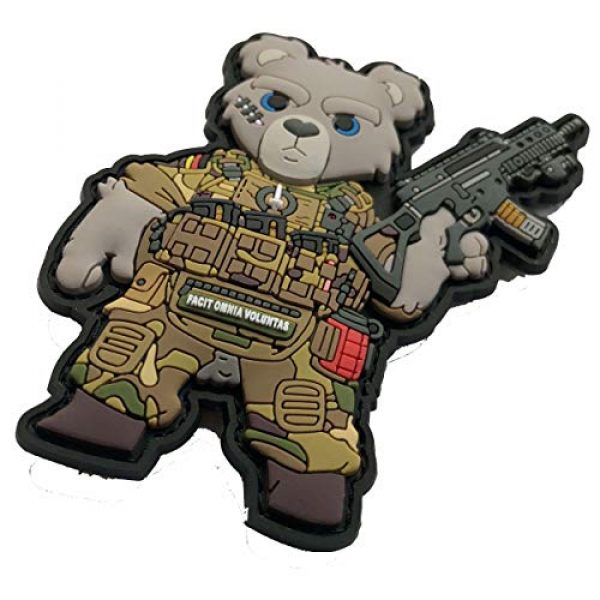TacOpsGear Airsoft Morale Patch 5 Multicamo German Bundeswehr Tactical Teddy Patch