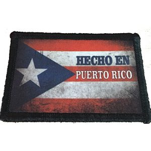 RedheadedTshirts Airsoft Morale Patch 1 Hecho En Puerto Rico/Morale Patch. Perfect for your Tactical Military Army Gear, Backpack, Operator Baseball Cap, Plate Carrier or Vest. 2x3 Patch. Made in the USA