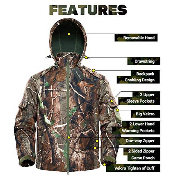 NEW VIEW Tactical Shirt 3 NEW VIEW Upgraded Hunting Clothes for Men,Silent Water Resistant Hunting Suits,Hunting Jacket and Pants