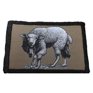 RedheadedTshirts Airsoft Morale Patch 1 Wolf in Sheep's Clothing Morale Patch 2x3" Tactical Morale Patch. Made in The USA by Redheadedtshirts.