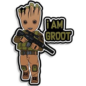 PatchOps Airsoft Morale Patch 1 PatchOps Parody I am Groot 2A 2nd Amendment Tactical Morale Patch