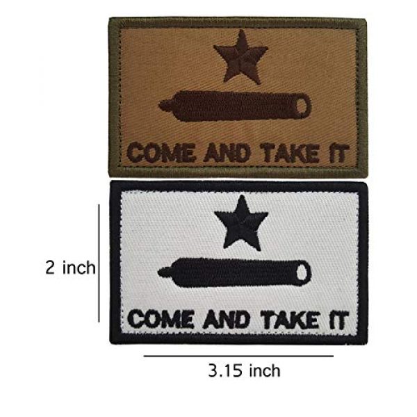 Lightbird Airsoft Morale Patch 2 Lightbird 6 PCS Come and Take It & Texas State Flag Tactical Patches, High Density Embroidered Military Morale Decorative Patch