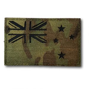 Backwoods Barnaby Airsoft Morale Patch 1 New Zealand Infrared IFF IR Tactical Morale Patch with Hook & Loop (NZ Multicam, 2" x 3.25")