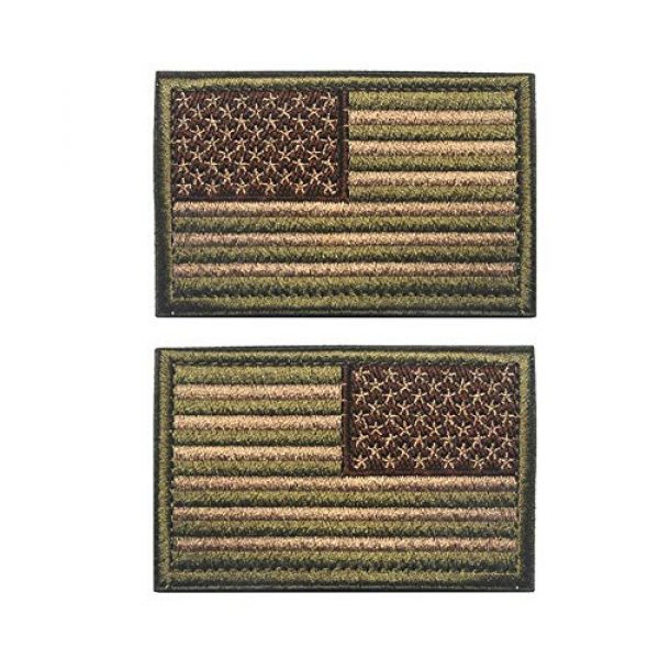 R.SASR Airsoft Morale Patch 1 American Flag Patch, Tactical Military Flag Patches, American Military Flag Emblem Patch. (Multitan-Reverse)