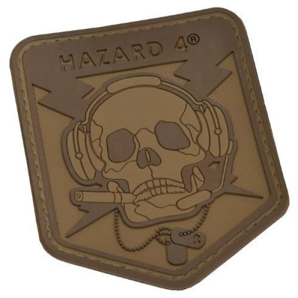 HAZARD 4 Airsoft Morale Patch 1 Hazard 4 3D Operator Skull Morale Patch Coyote