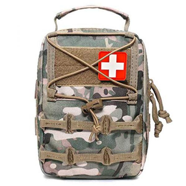 VIIDOO Tactical Pouch 1 Molle First Aid Ifak Pouch for Tactical Belt Vest Backpack, Small Tactical Medical EMT Pouch Bag Only