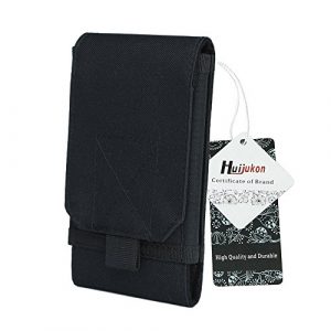 Huijukon Tactical Pouch 1 Huijukon MOLLE Tactical Smartphone Pouch Military 1000D Nylon Hook Loop Belt Phone Holster Cover Case for iPhone 11 Pro Galaxy S10