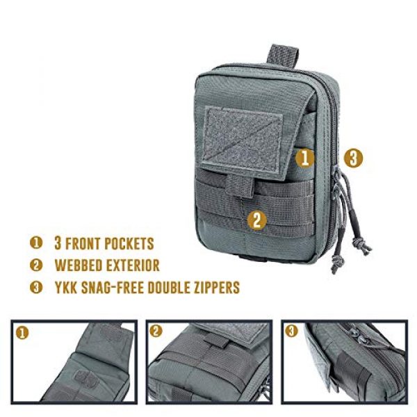 OneTigris Tactical Pouch 6 OneTigris BLADE Multiuse Tool Holder Pouch MOLLE Organizer with Pockets & Tool Slots