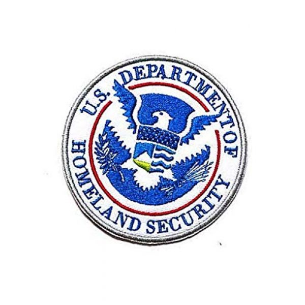 Embroidery Patch Airsoft Morale Patch 3 Department of Homeland Security Military Hook Loop Tactics Morale Embroidered Patch