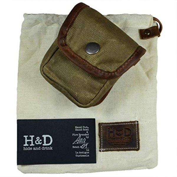 Hide & Drink Tactical Pouch 7 Hide & Drink, Water Resistant Waxed Canvas Belt Pouch, Multi-Purpose Bag, Utility Pouch for Hiking Hunting Fishing, Camping & Outdoor Accessories, Handmade Includes 101 Year Warranty :: Fatigue