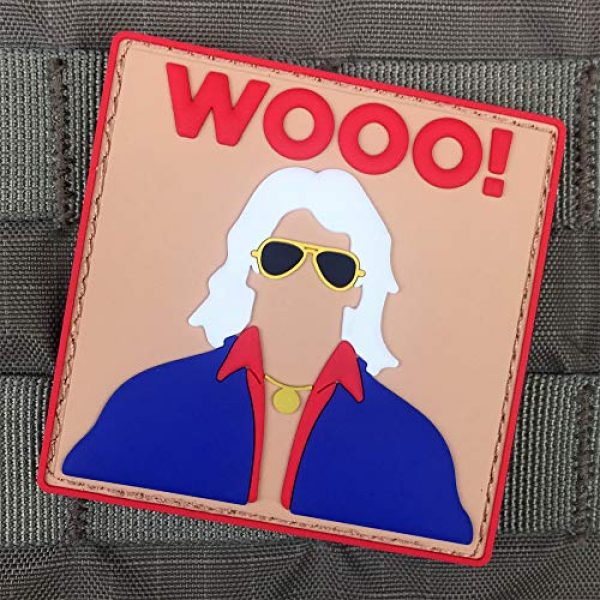 Violent Little Machine Shop Airsoft Morale Patch 2 Violent Little Machine Shop - Nature Boy Ric Flair"WOOO!" PVC Morale Patch WWE