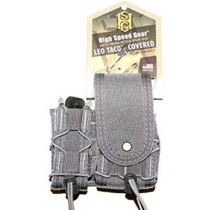 High Speed Gear Tactical Pouch 1 HSGI Leo Taco - Covered - MOLLE (Wolf Gray)