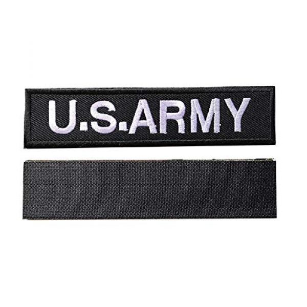 Acbell Airsoft Morale Patch 5 2 Piece Military Tactical Morale Patch U.S.Army DIY Cloth Patches 5.31" x 1.18" Hook & Loop Embroidered Badges