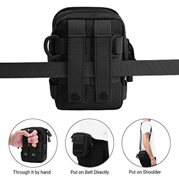 GoodTake Tactical Pouch 7 GOOD TAKE Tactical Molle Pouch, Waist Belt Bag Pocket, Organizer Cell Phone Holster, Waterproof Shoulder Pouch, EDC Gear Tool Gadget Belt