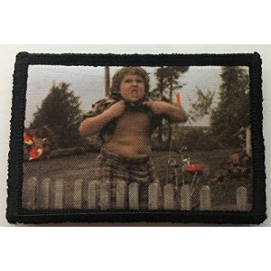 RedheadedTshirts Airsoft Morale Patch 1 Goonies Chunk Truffle Shuffle Funny Tactcial Military Morale Patch. Perfect for your Tactical Rucksack, Army Gear, Backpack, Operator Baseball Cap, Plate Carrier or Vest. 2x3" Patch. Made in the USA